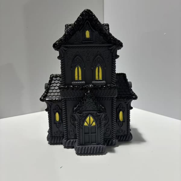 Halloween Gotisk Spökhus Bordslampa, Perfekt för Hemmets Sovrum, Vardagsrum, Spiselkransar och Fester