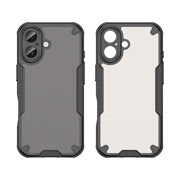 Black TPU+PC Full Coverage Shockproof Case Compatible with iPhone 17