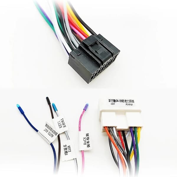16-bensstik til 14-bensstik Bilradioadapterkabel til Subaru Forester Impreza Legacy Outback [DB] kabel cable