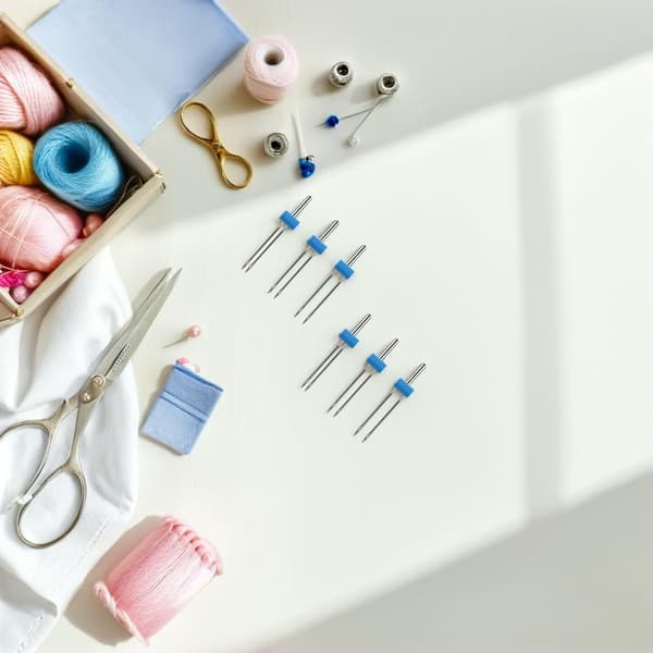 9 Pieces Twin Needles for Sewing Machines Double Needles for Home Sewing and Quilting Projects