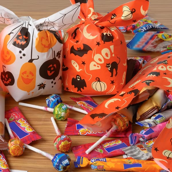 100 stk 14 * 23 cm for Halloween godteposer Halloween festpose