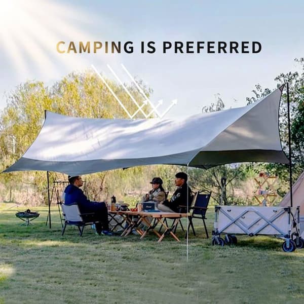 2 x 3m Protective Tarp, Tarp with Eyelets, Tear-Resistant Protective Tarp, Suitable for Firewood, Garden, Car