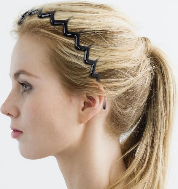 Sæt med 4 pandebånd til kvinder - Håraccessories - Hårbånd til kvinder - Pandebånd - Tiara - Zig Zag - Pandebånd til mænd og kvinder