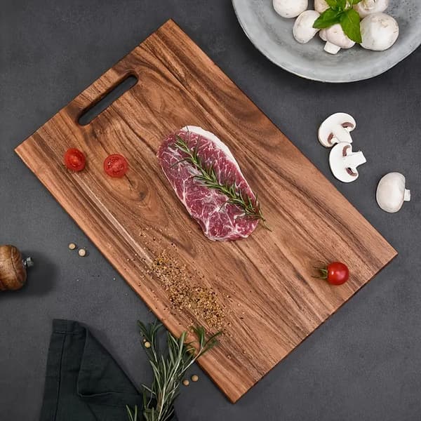Cutting Board with Handle, Thickened, Easy to Clean, Non-Slip Cutting Board 34x22cm