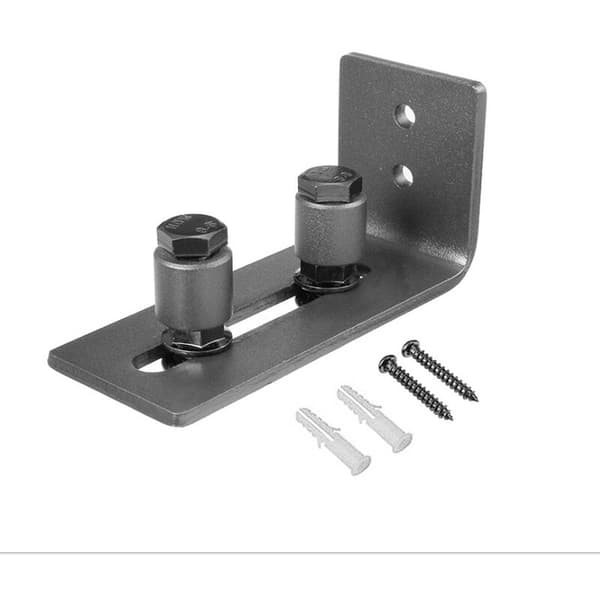 Skydelåge Guide Gulvguide Kulstål Justerbar Skydedørsskinne Guide til Stald Dør Hardware Tilbehør