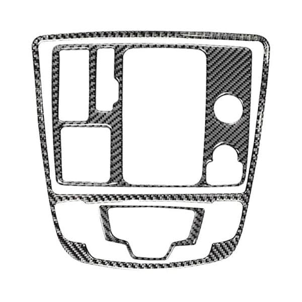 Karbonfiber interiør girskiftknapp panel dekalsett for Audi-A6 2012 2013 2014 2015 2016 2017 2018 venstrestyrt