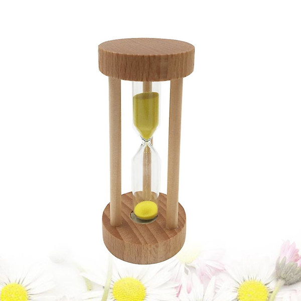 3 Minutters Tre Sandklokke Timer Gul Sandklokke Klokkestol Bord Dekorasjon Gul Yellow