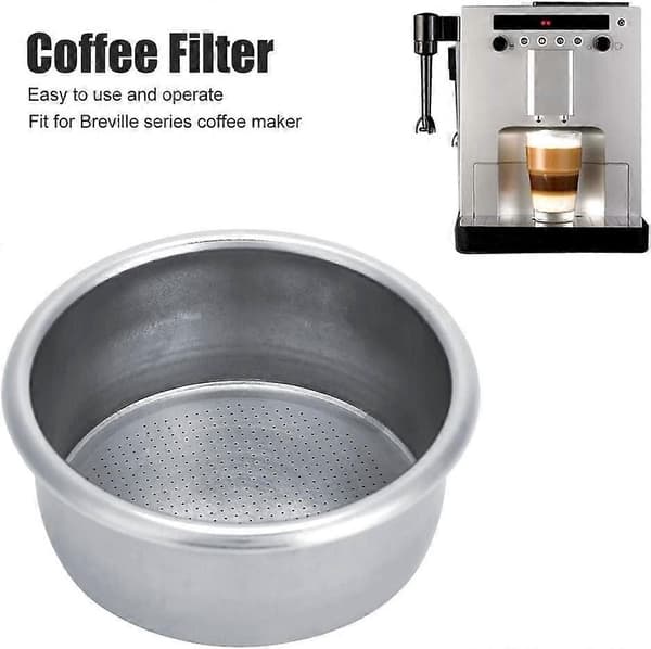 54 mm kaffefilterkurv i rustfrit stål, ikke-tryksat enkeltvægsfilter, passer til kaffemaskine