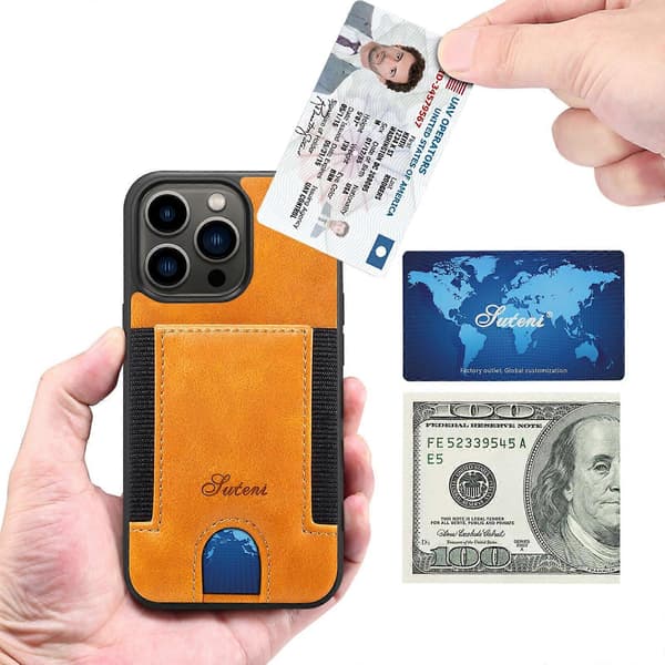 Slim Card Case Designed for iPhone 11 - Wallet Case with Card Holder - Protective/Scratch-Resistant - Compatible with Apple iPhone