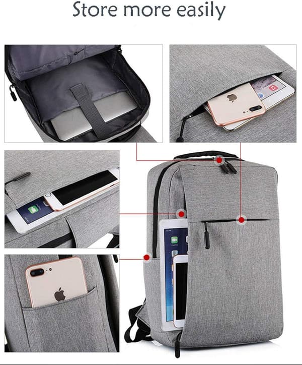 Waterproof Anti-theft Backpack, Multifunctional Business Travel Backpack, Laptop Backpack, with USB Charging Port