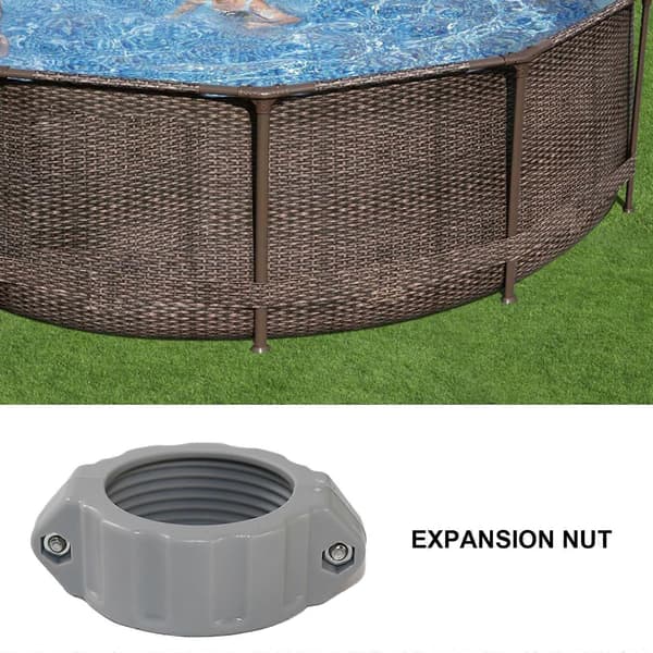 Pool Coupling Accessory Set Split Nuts and Sealing Rings Water Pipe Maintenance Part Pool Screw Nuts Pool Accessories for Pool