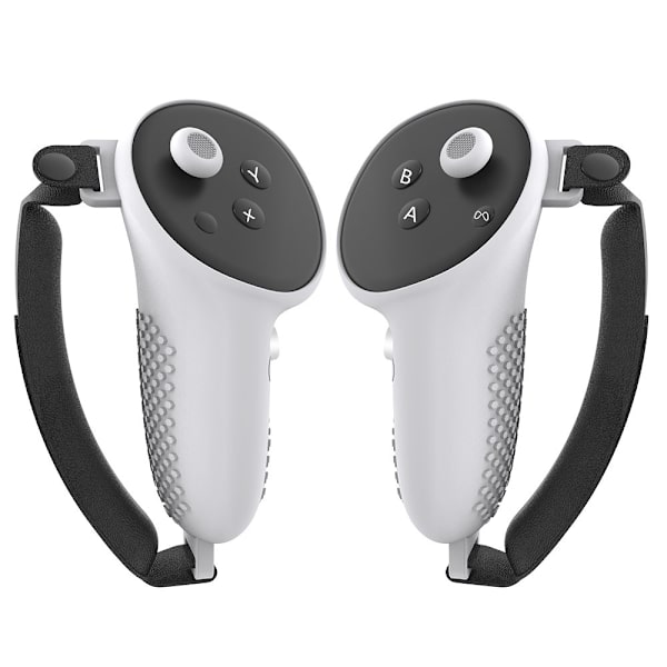 Silikongrepp / Skydd för Meta Quest 3 Kontroller Vit White
