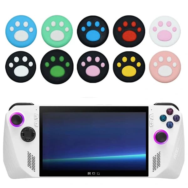 10 kpl Rocker Caps Analog Grip PINK&WHITE Pink&White