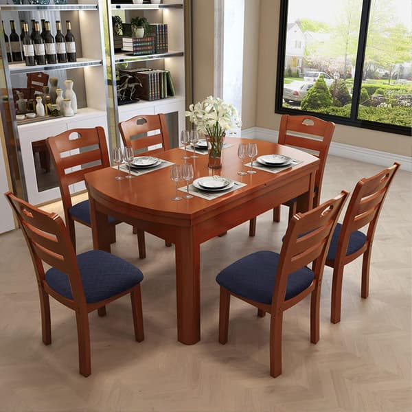 Waterproof Dining Chair Seat Covers (Navy Blue, 6 Pieces)