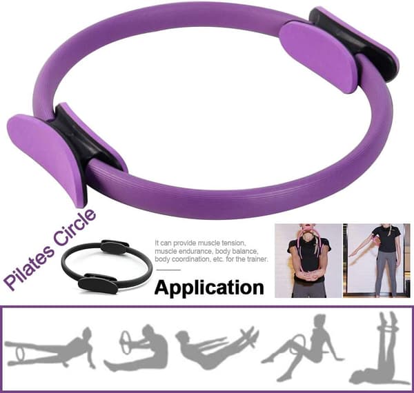 Sort Pilatesring, Pilates Træningsmodstandsring, Kinetic Yo