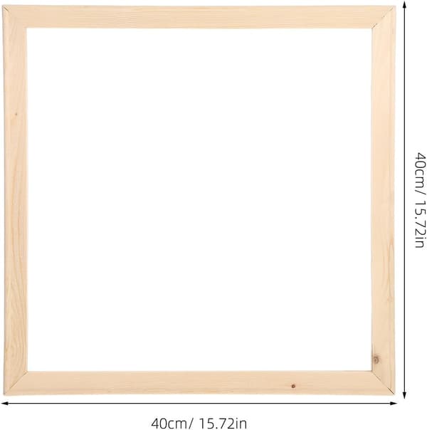 40x40cm Solid Wood Frame Kit for Oil Paintings and Posters, Removable Stretcher Bars