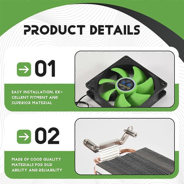 CPU-køler 2 Varmerør Ultrastille Køleblæser CPU-radiator til LGA 2011 X79 X99 X299 (3Pin Enkelt