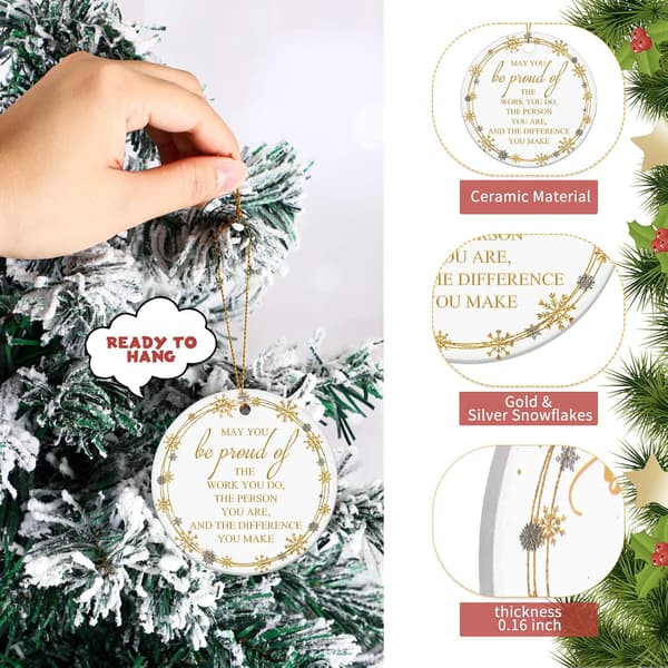 10 stk. jule tak for kvinder ornamenter