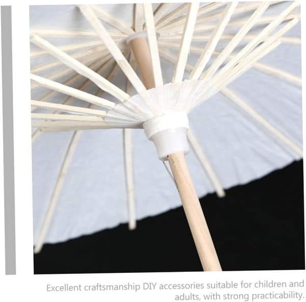 DIY Tegneparaply Uferdig Tom Papirparaply for Gutter og Jenter Håndverksmateriale Malesett