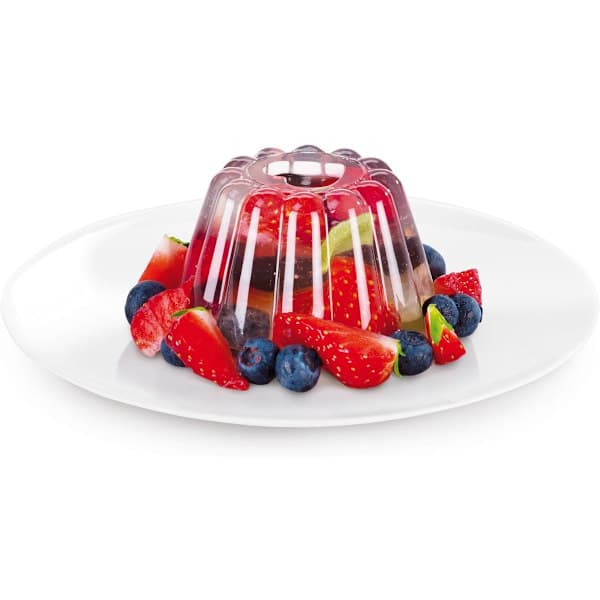 Sett med 4, puddingform, enkel å ta ut av formen, hvit, 85 x 85 x 70 mm, brukes til å lage puddinger og desserter