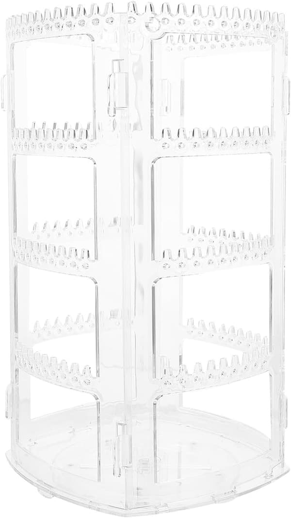 Akryl Ørering Display Rack med Stor Kapacitet Multi-lags Organizer Stand Roterende Smykkeholder til Øreringe og Halskæder Desktop