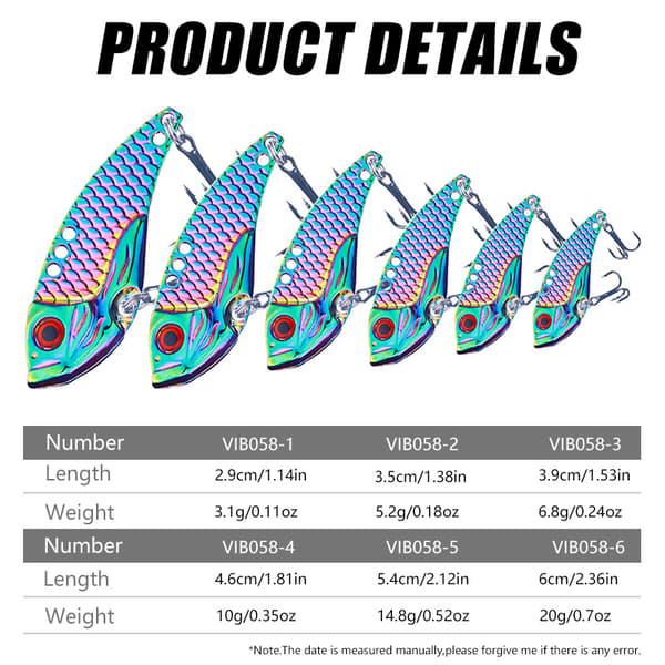 6 Dragon Scale Colorful Long Distance Casting Metal Small Sequin Iron Plate Baits