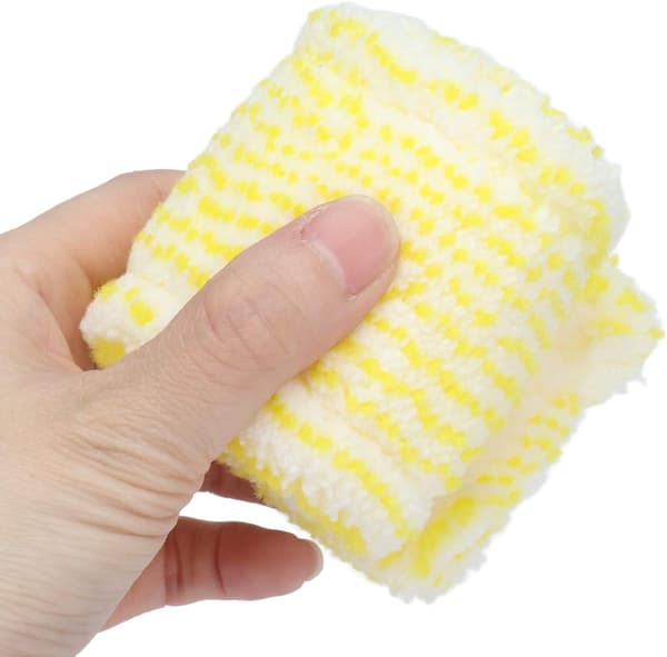 Microfiber Cloths for Karcher WV2 WV5 - 4-pack Replacement Mop Pads - Wet Dry Window Vacuum Cloths Yellow