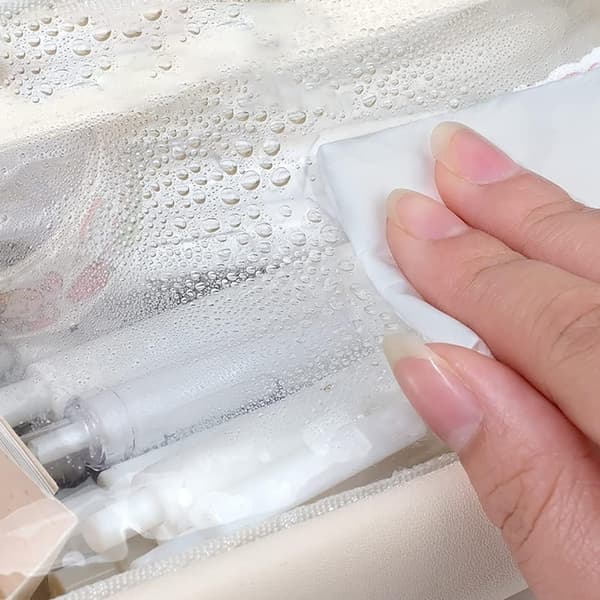 Läpinäkyvä PVC-penaali suurella kapasiteetilla