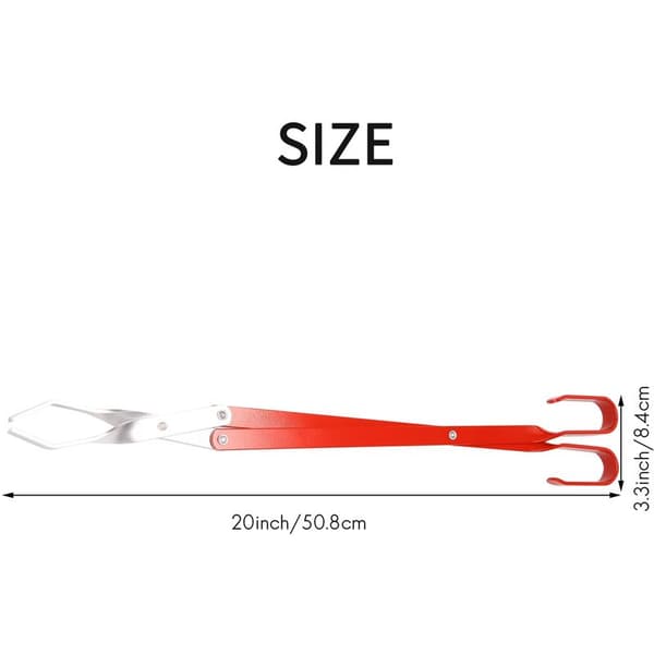 Aluminium grilltang til kul, 50,8 cm