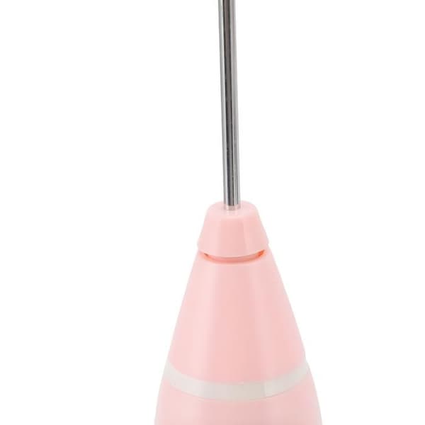 Elektrisk mælkeskummer, fuldautomatisk mixer til kaffe, mælkete og milkshakes - pink