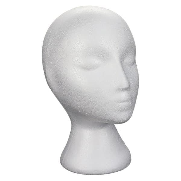Foam Mannequin Head Stable Base 11 White Wig Stand for Salon Supplies