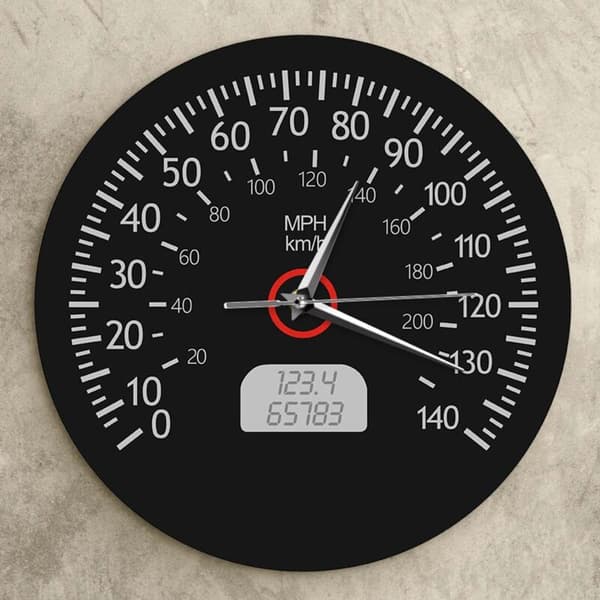 Digital vægur med speedometer til bil