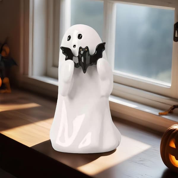 QQ-Halloweendekorasjon, Spøkelse Harts Flaggermus Figurin