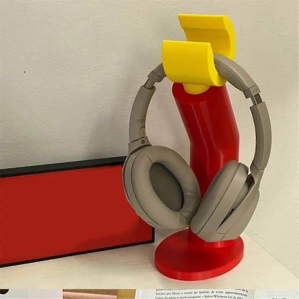 Modeling Headphone Stand Computer Headphone Hanger Figures Desk Stand Shelf Accessories Miniatures Decor Crafts