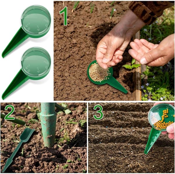 Mini Seed Dispenser 6 PCS Mini Seed Feeder Hand Seeder Seed Dispenser Tool Universal Seed Dispenser for Garden Cultivation