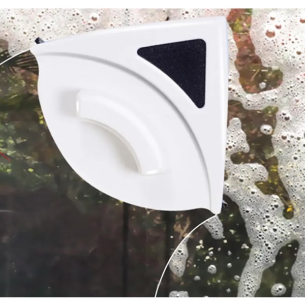 Dobbeltsidet magnetisk rengøringsmiddel Vinduesrengøringsværktøj Brillerens Rengøringsbørste til bilvinduer til 3-8 mm tykke vinduer