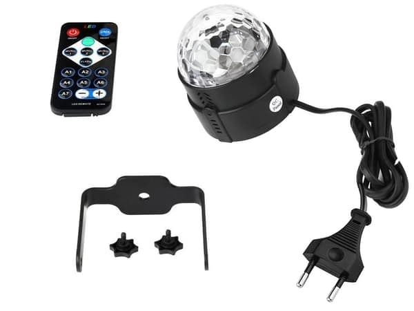 Diskokugleprojektor – LED RGB Spotlight