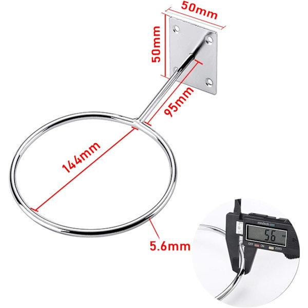 Väggmonterade bollhållare Sportbollställ Vägg 2-pack Mount Di