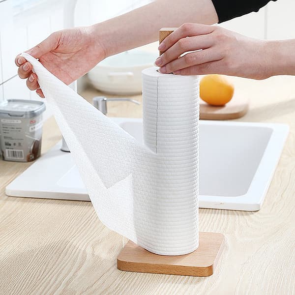 Cleaning Wipes, Household and Kitchen Towels, Reusable Kitchen Towels, Approximately 45 Sheets Per Roll (White)