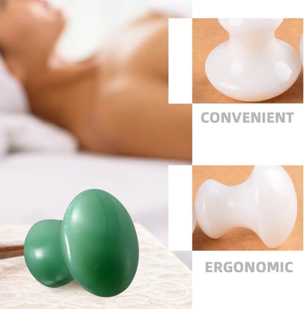 Gua Sha Massageværktøj Ansigtskraber Guasha Sten til Ansigtsmassage og Hudpleje