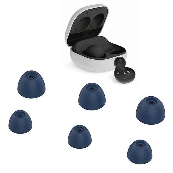 6 stk myke silikon-erstatningsørepropper for Samsung Galaxy Buds2