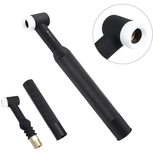 Sort TIG-svejsetilbehør WP17V Argon Arc Body Luftkølet Hoved Industritilbehør