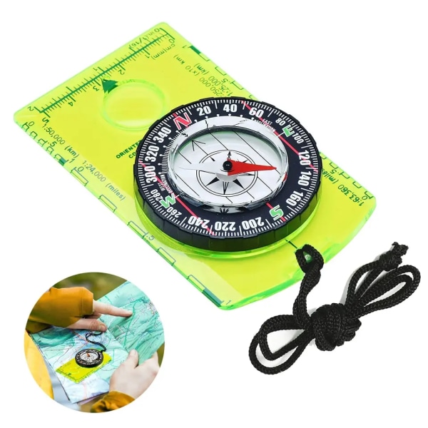 Orienteringskompas Vandring Rygsækkompas | Advanced Scout Compass Camping Navigation - Spejderkompas til børn