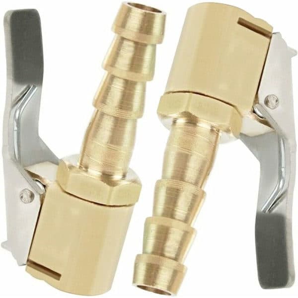 Dækpumpedyseadapter, bildækpumpedyse, dyse med klemme, dyseklemme, dækventilforbindelsesadapter