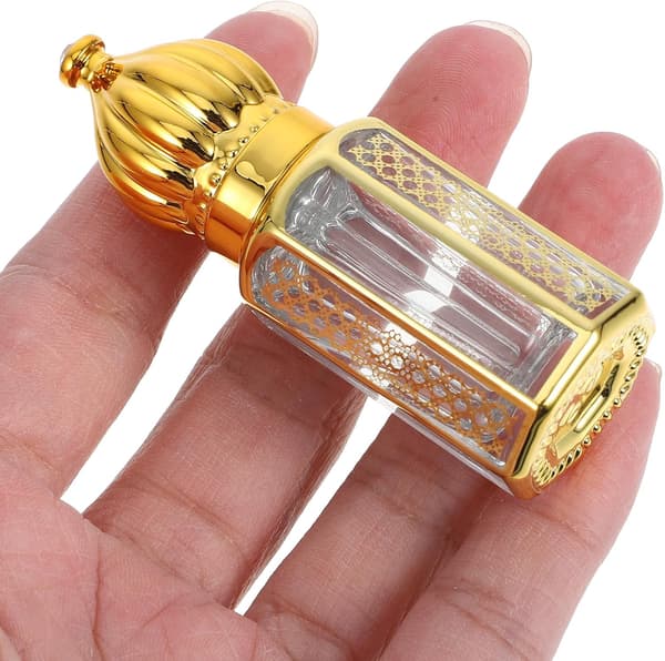 3 stk 6 ml påfyllbare eterisk olje glassdråpeflasker bærbar parfymebeholder med staver for reise og aromaterapi