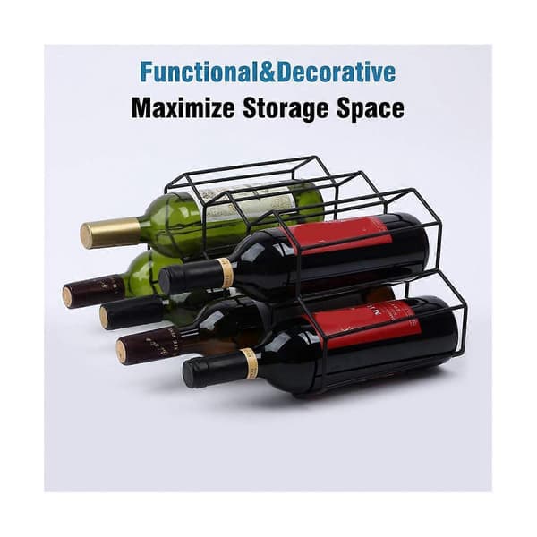 Countertop Wine Rack, Wine Bottle Holder, Small Freestanding Wine Rack, Wine Holder