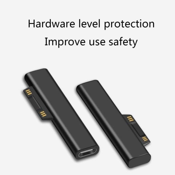 Typ C PD Snabbladdningskontakt Konverterare för USB C Hona Adapter Surface Book