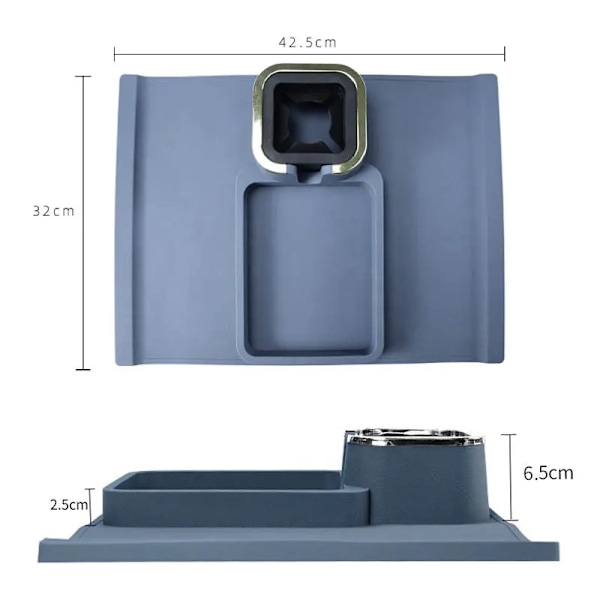 Kopholder til Sofa, Sofa Armlæn Bakke, Bærbar Sofa Drikkeholder Arm Bord, Sofa Tilbehør Velegnet til Recliner Bord