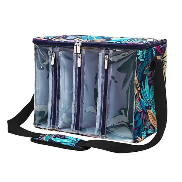 Knitting Tool Storage Bag Capacity Portable Storage Bag Knitting Needles Yarn Bag Portable Clear Visible Oxford S