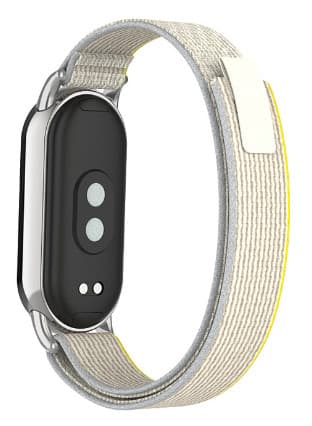 Nylon sportrem för Xiaomi Mi Band 9/8 NFC Grå Grå Grey